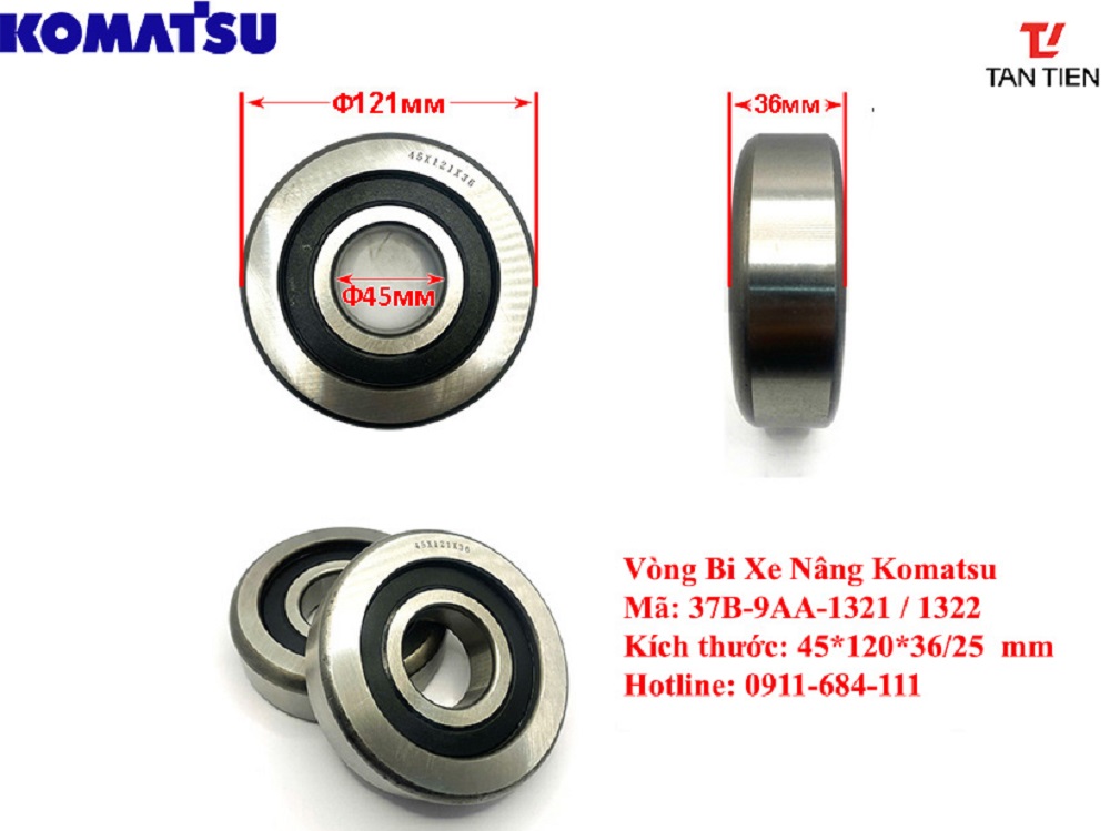 Vòng Bi Xe Nâng Komatsu 37B-9AA-1321